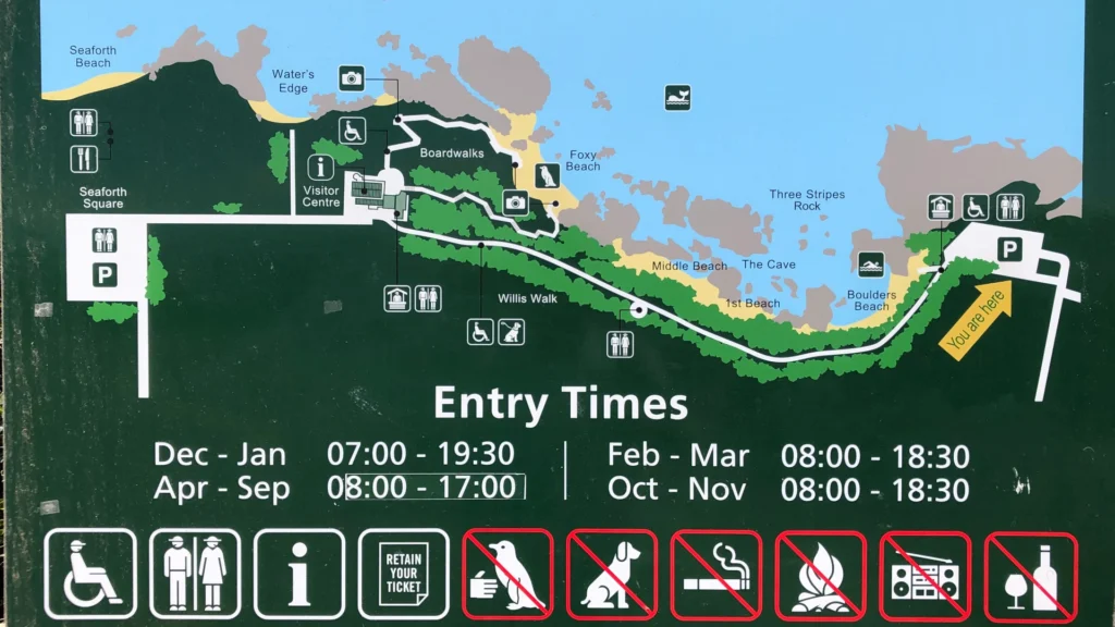 Boulders Beach Map